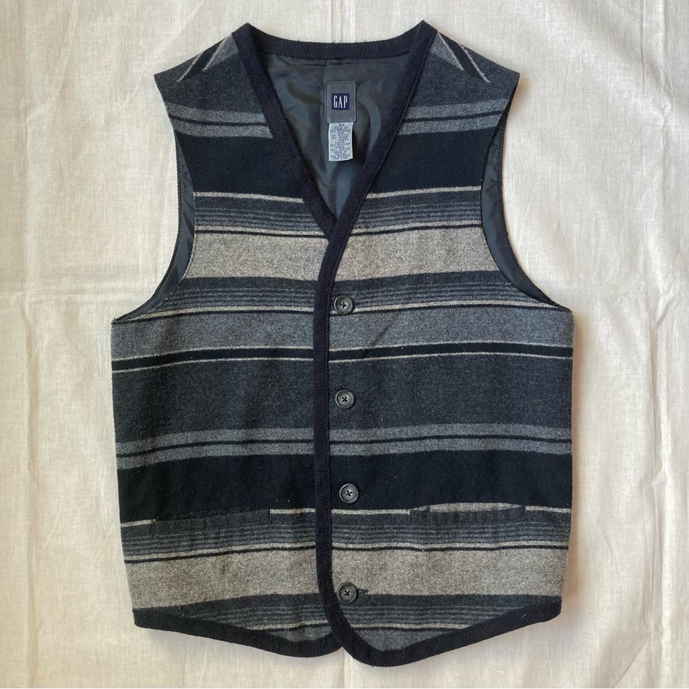 Vintage GAP Striped Blanket Vest